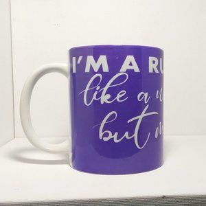 Handmade - Runner Girl so much cooler - Coffee Tea Mug - perfect gift fitness